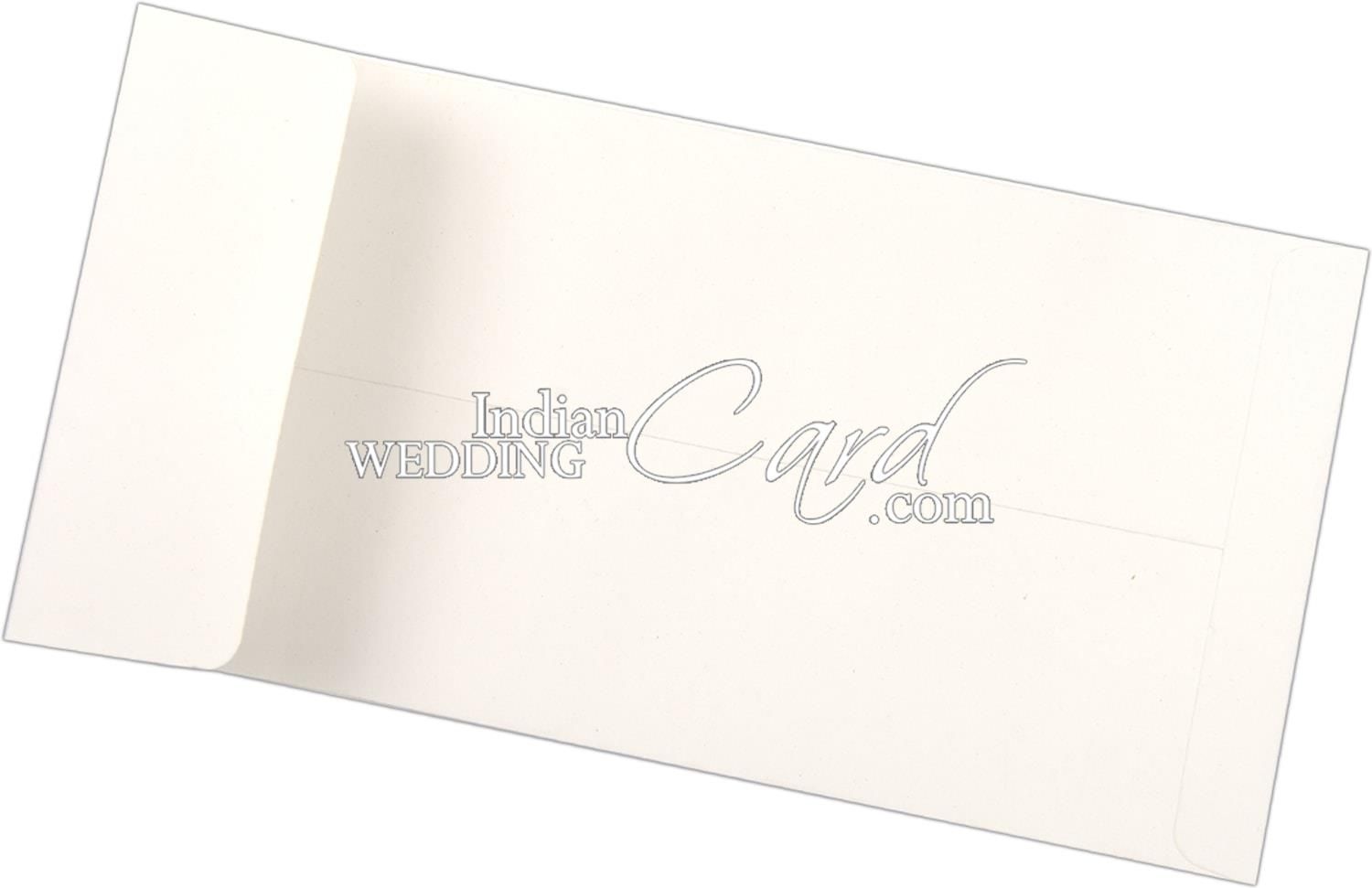 S1210, White Color, Shimmery Finish Paper, Scroll Invitations