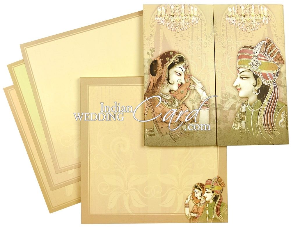 hindi baby girl birthday invitation card radha theme