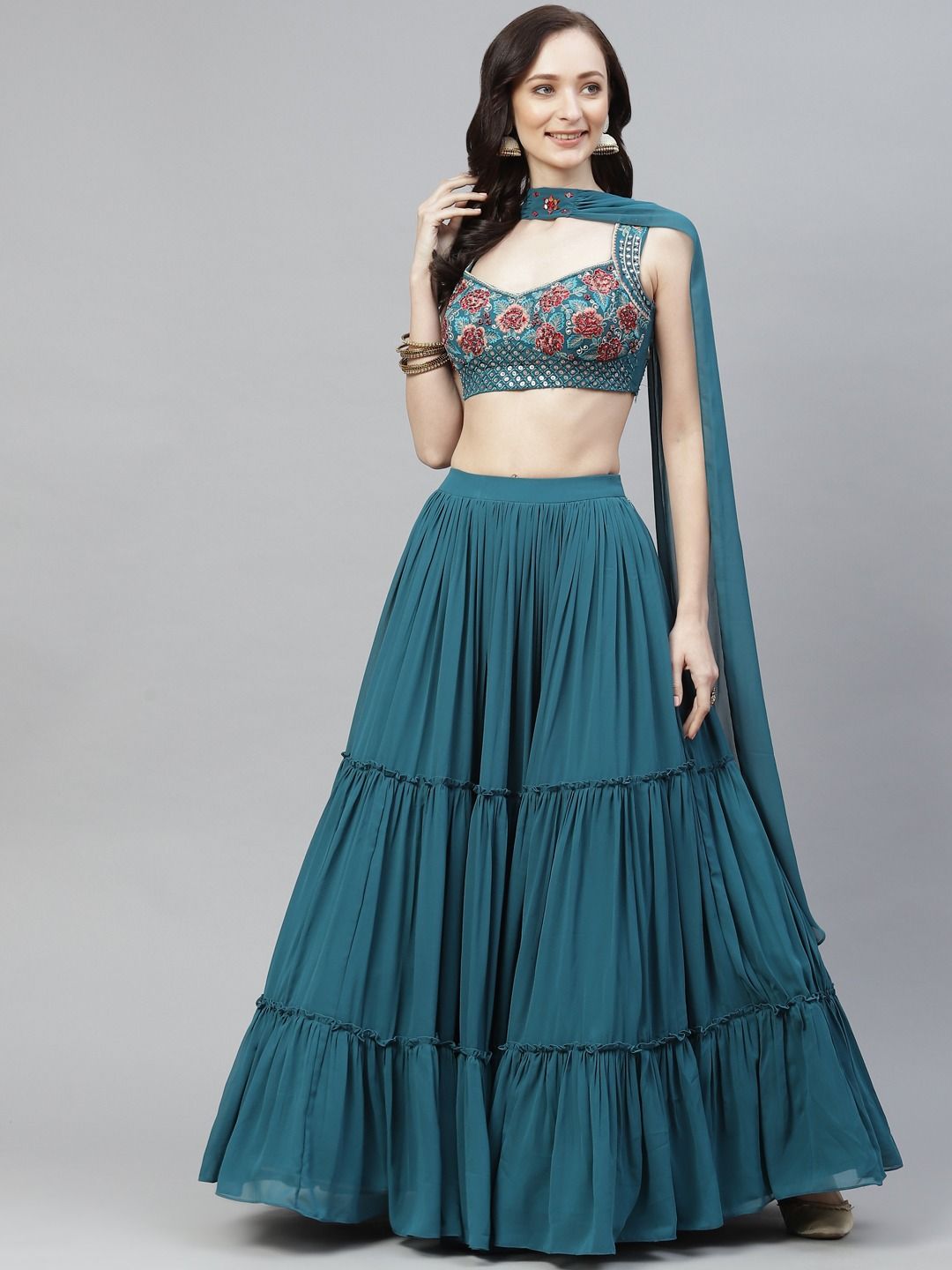 Georgette Lehenga | Buy Desiger Georgette Lehenga Choli Online