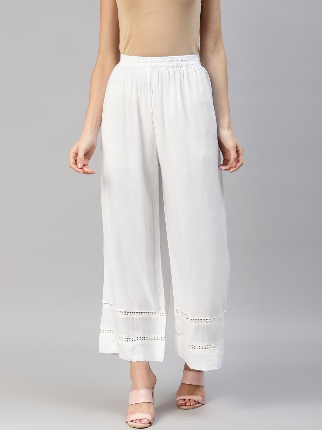 Cotton White Straight Pants  Cotton pants women  White cotton pants