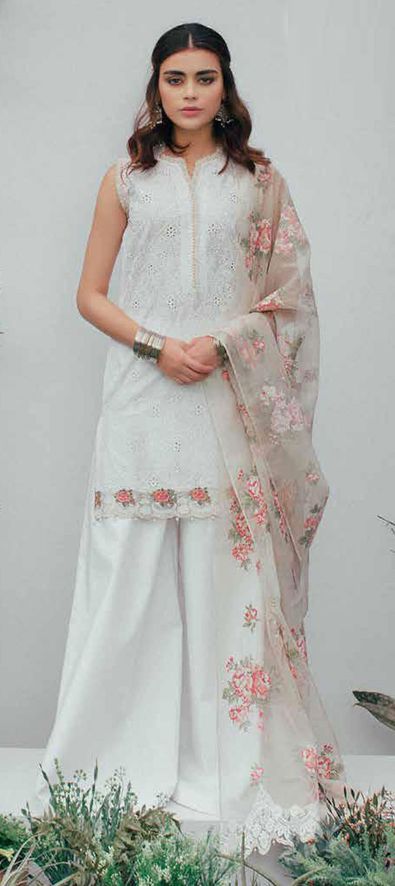 1557244: Casual White and Off White color Cotton fabric Salwar Kameez