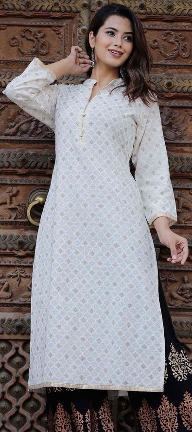white cotton fabric for kurti