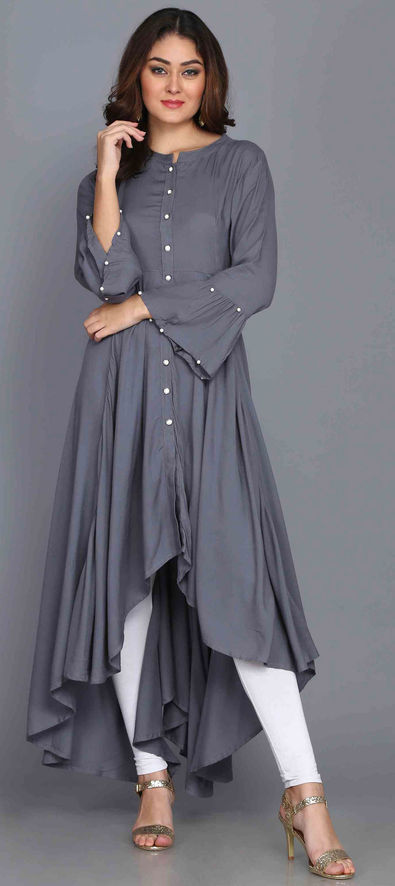 grey colour kurtis