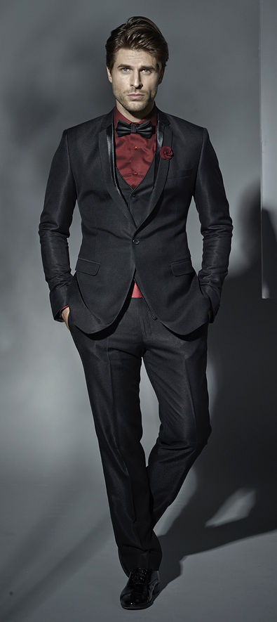 Grey color family stitched 3 Piece Suit 