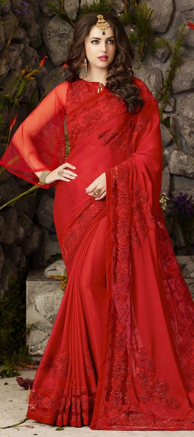 satin silk party wear sarees