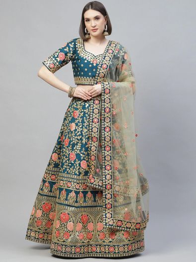 Buy Roseate Blush Peach Raw Silk Lehenga Set by DOLLY J at Ogaan Online  Shopping Site