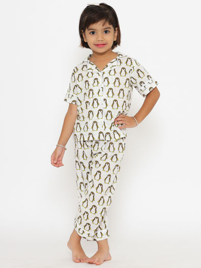 Indian Button-Down Shirt Pajama Night Suit Set Women's Ethnic Sleepwear  Dress | eBay