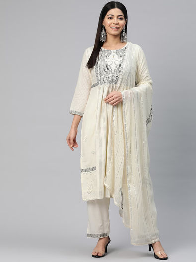 Anarkali Kurta Set : Designer Anarkali Kurta Sets with Dupatta