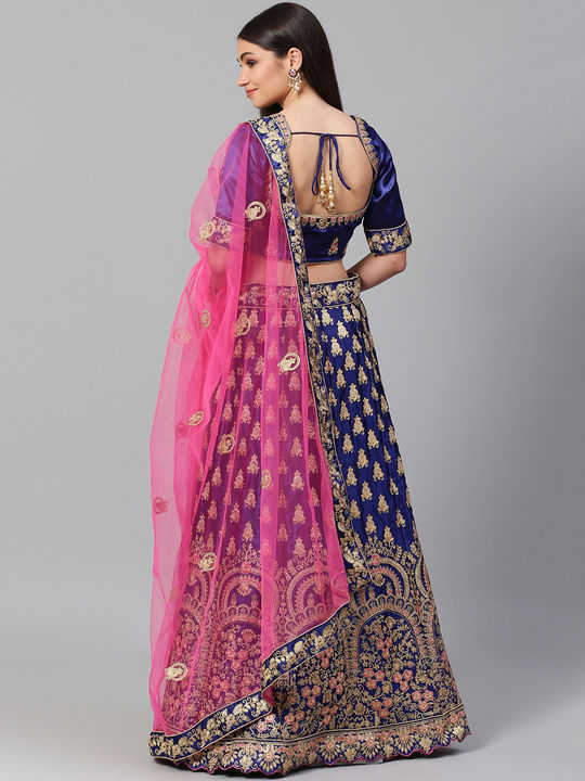 Buy Green & Blue Lehenga Choli for Women With Pink Dupatta Indian Wedding  Party Wear Lengha Choli Mehendi ,sangeet Function Reception Wear Choli  Online in India - Etsy