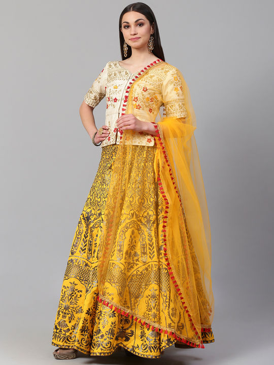 Designer Yellow Lehenga Choli For Wedding – Joshindia