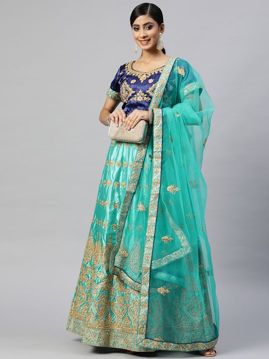 Buy Green Lehenga Choli Sets for Women by Kiran Kalsi Online | Ajio.com