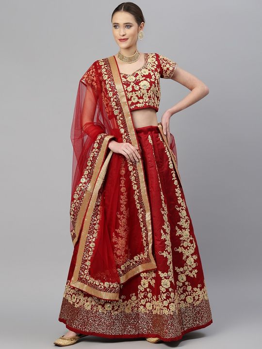 Gorgeous Fully Embellished Maroon and Golden Indowestern Gown with Dupatta  - Bride Collections - Collections