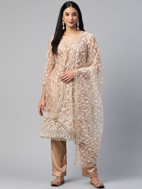 Women Net Fabric Kurti Pant Set with dupatta BSPKART Online Shopping #46 Women Net Fabric Kurti Pant Set with dupatta BSPKART Online Shopping