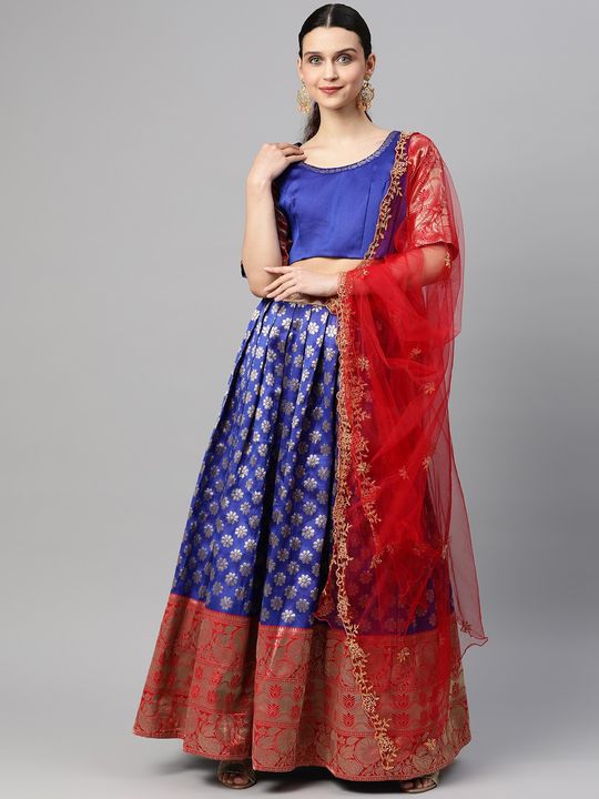 Embellished Blue Choli Lehenga Pakistani Mehndi Dresses – Nameera by Farooq