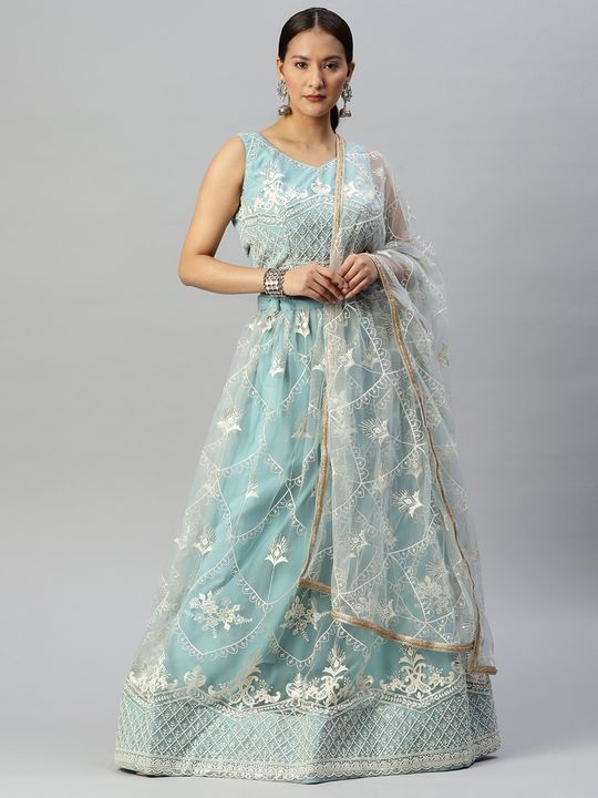 Buy Chic Blouse With Art Silk Kali Lehenga Set Wedding Wear Online at Best  Price | Cbazaar