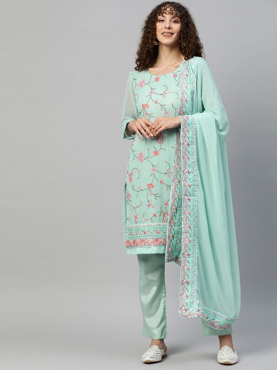 Palazzo Suit Light Green Color In Pack, With Fancy Fabric, For Party,  Events Decoration Material: Ribbons at Best Price in Jaipur | Akshata  Matching Centre