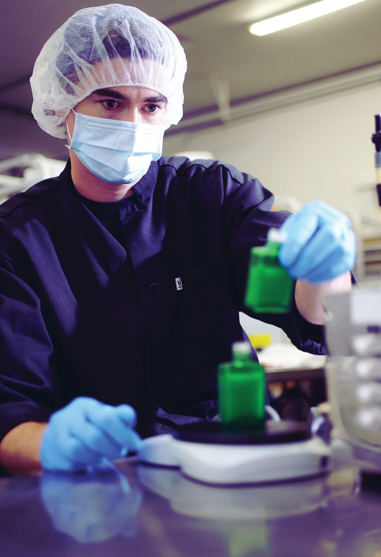 Green Revolution crafts wellness products in their laboratories.