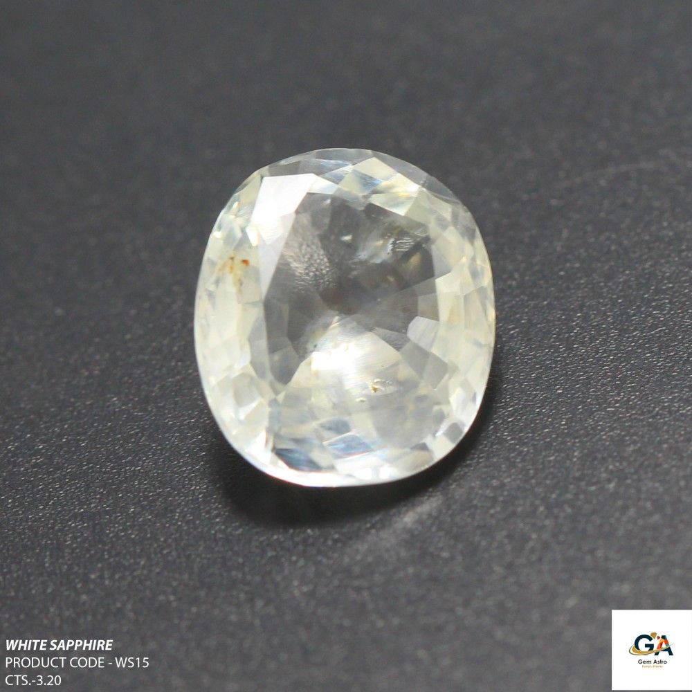 Gemstone on sale white sapphire