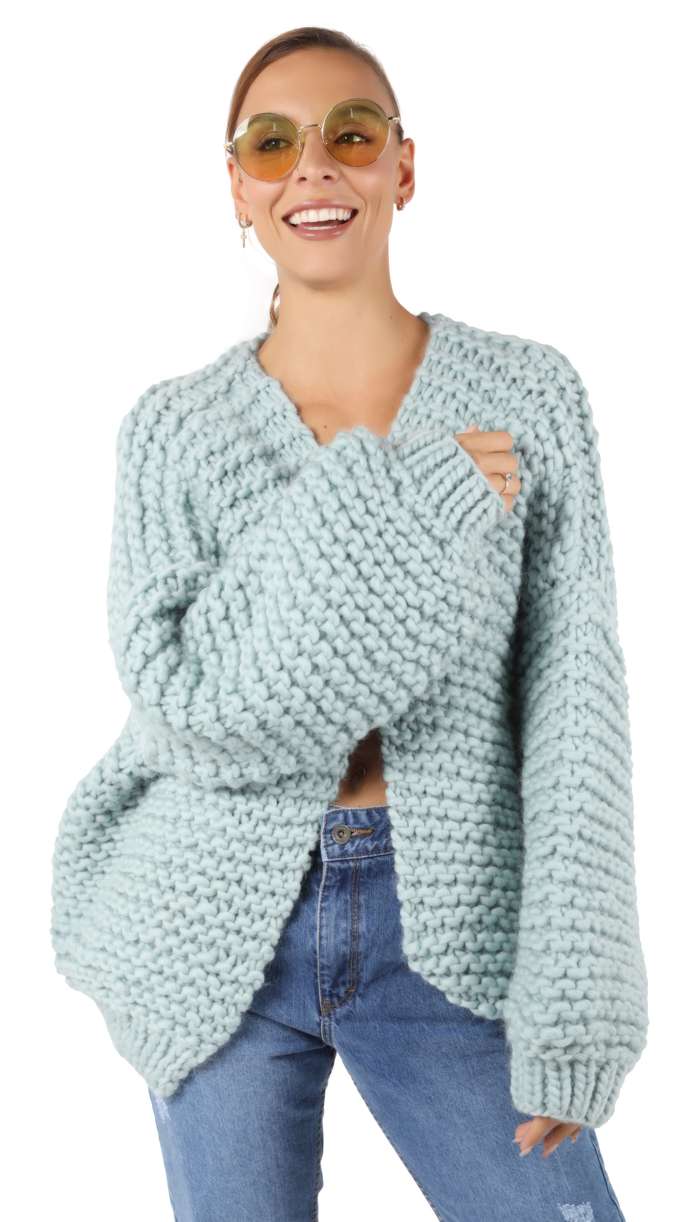 light wool cardigan