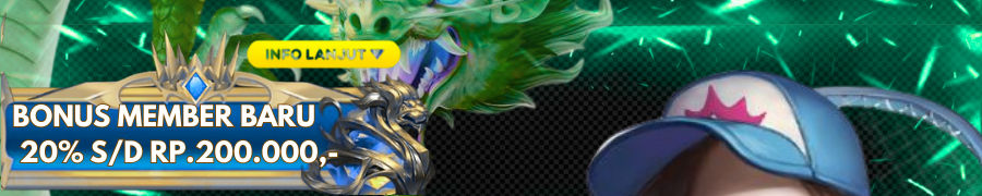 Bonus Member Baru 20%