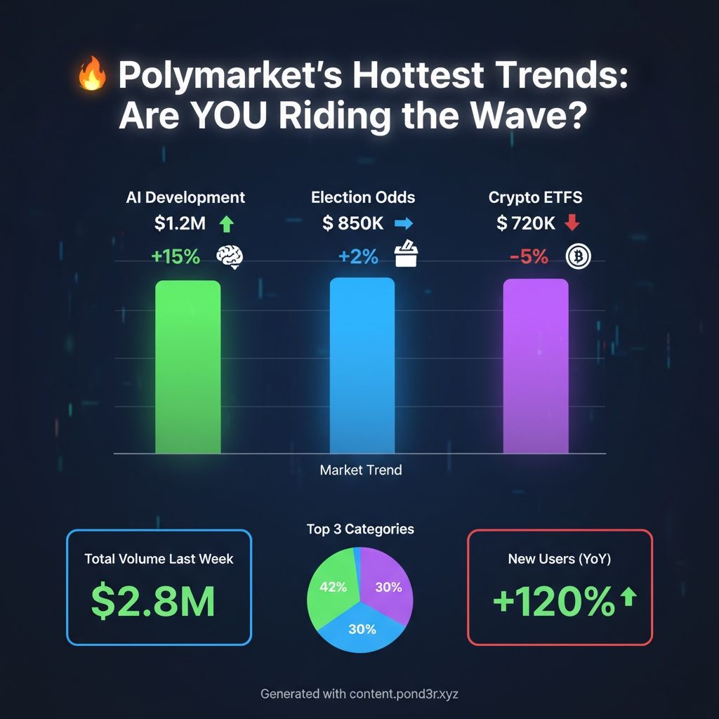 Post image: **Polymarket today in a Snapshot**  makeit.pond3r.xyz