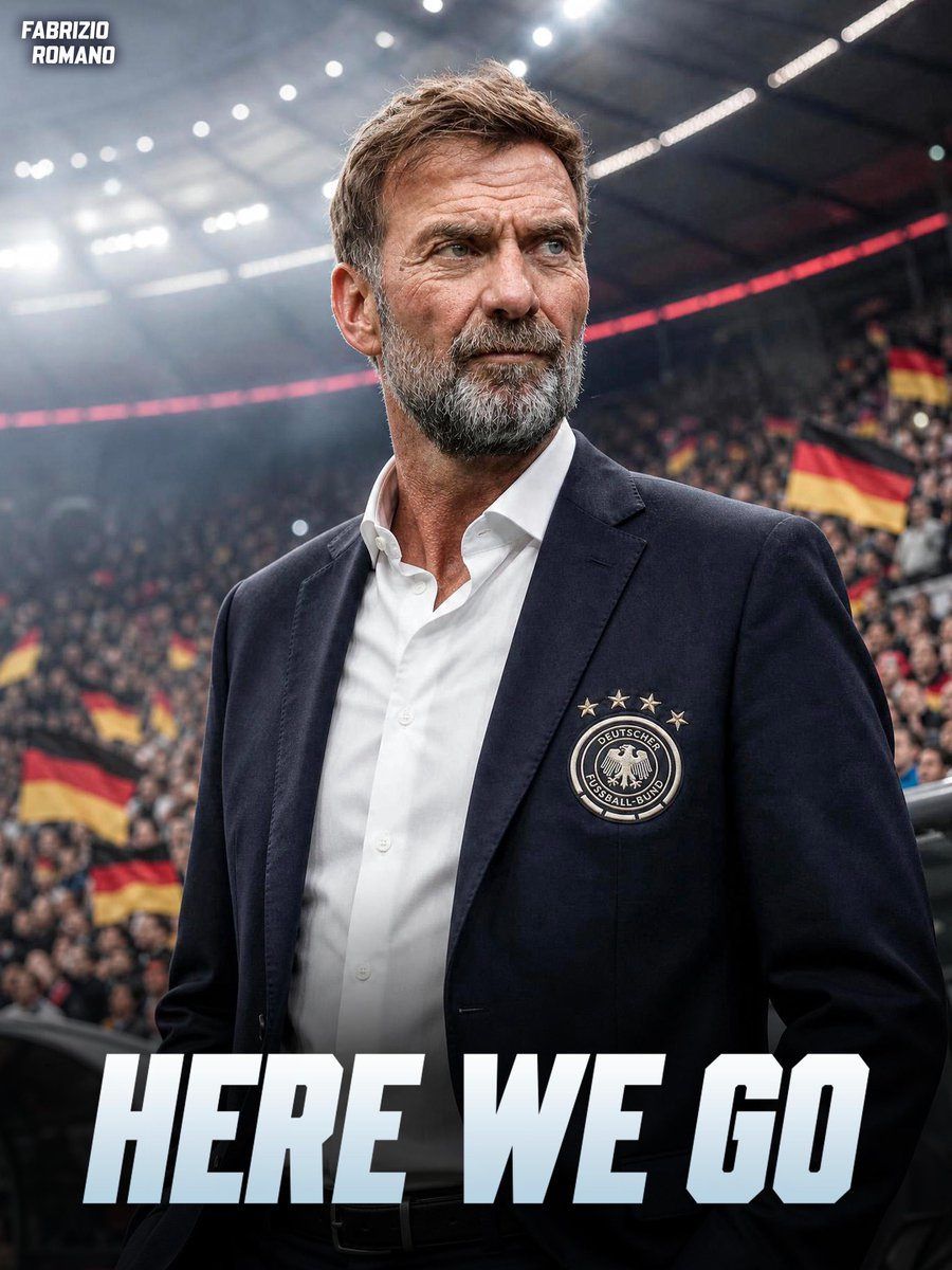 Post image: 🚨🇩🇪 BREAKING: Jürgen Klopp as new Germany head coach, here we go! 💥
Klopp h