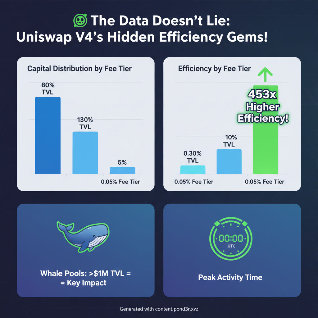 Post image: 📊 Uniswap V4: Fee Tier Performance Report

Check out this carousel from my repo