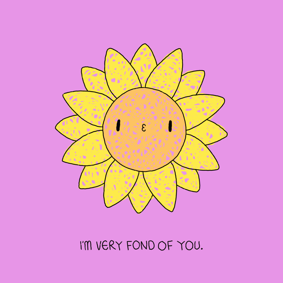 Post image: i’m very fond of you.

Day 133 of ‘The Unbearable Follies of Feeling’ 🌻

https: