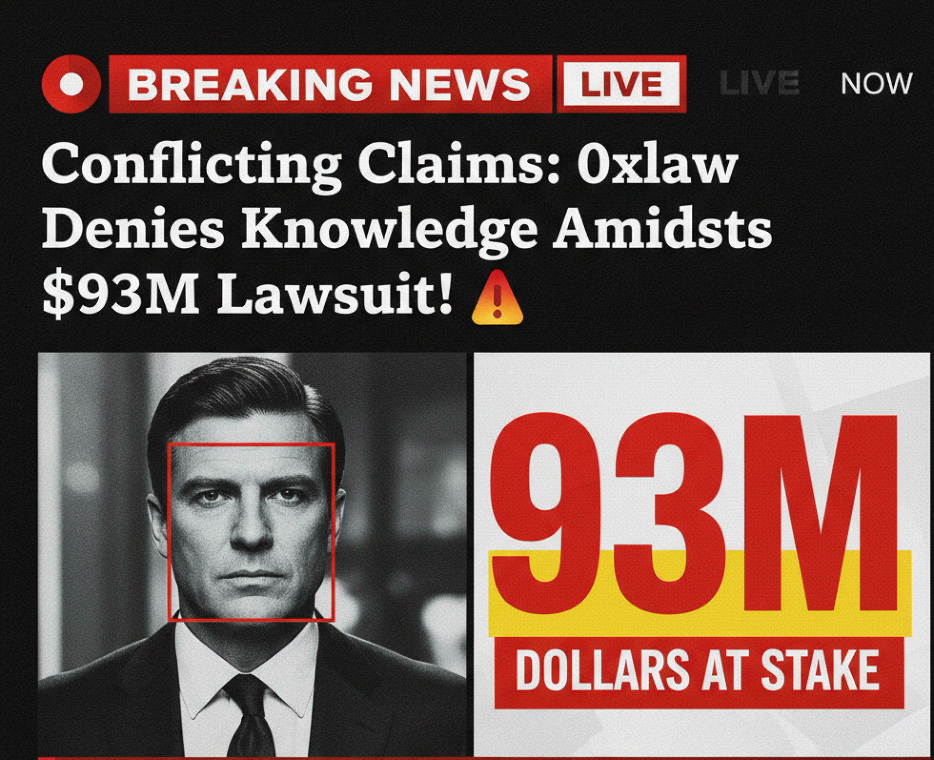 Post image: A major legal battle is unfolding as a DeFi giant sues '0xlaw' over an alleged $