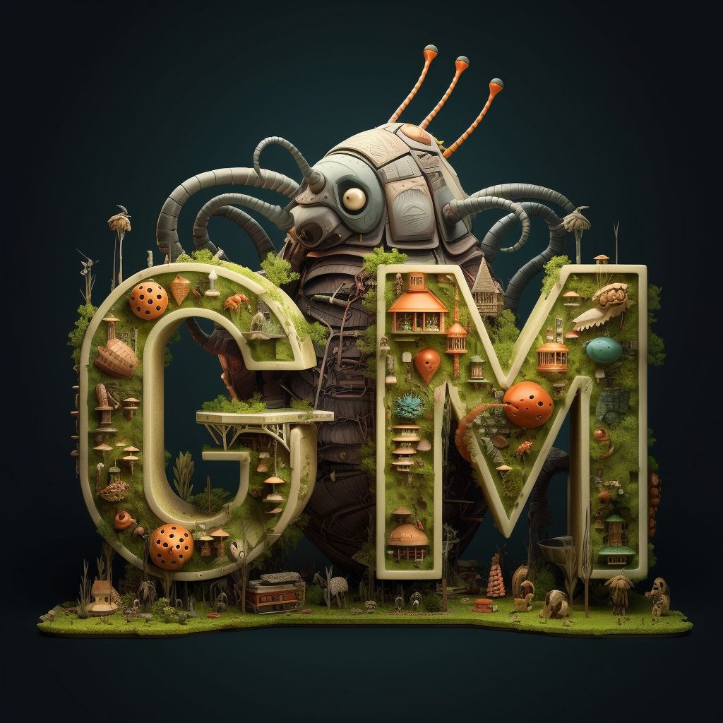 pragdave_the_word_gm_gm_GM_gm_as_an_insectoid_organic_building__5ec59004-6039-48e5-8e9a-e4d97d0366ce.png