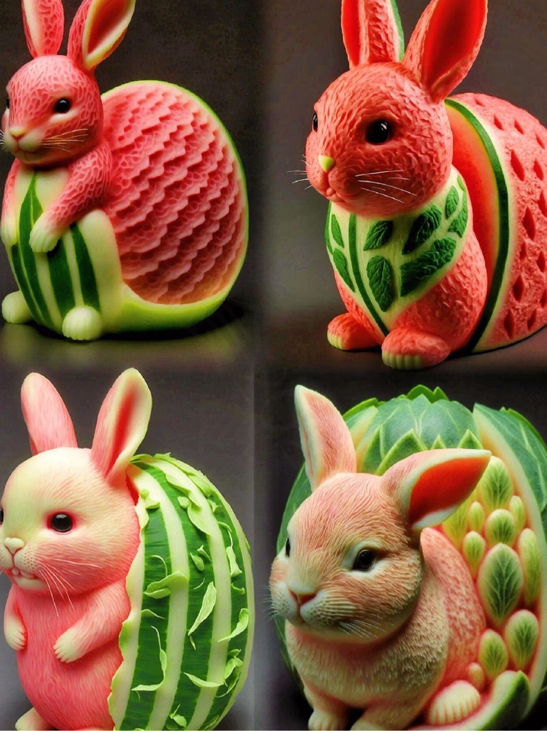 Carved for a day and finally finished, watermelon