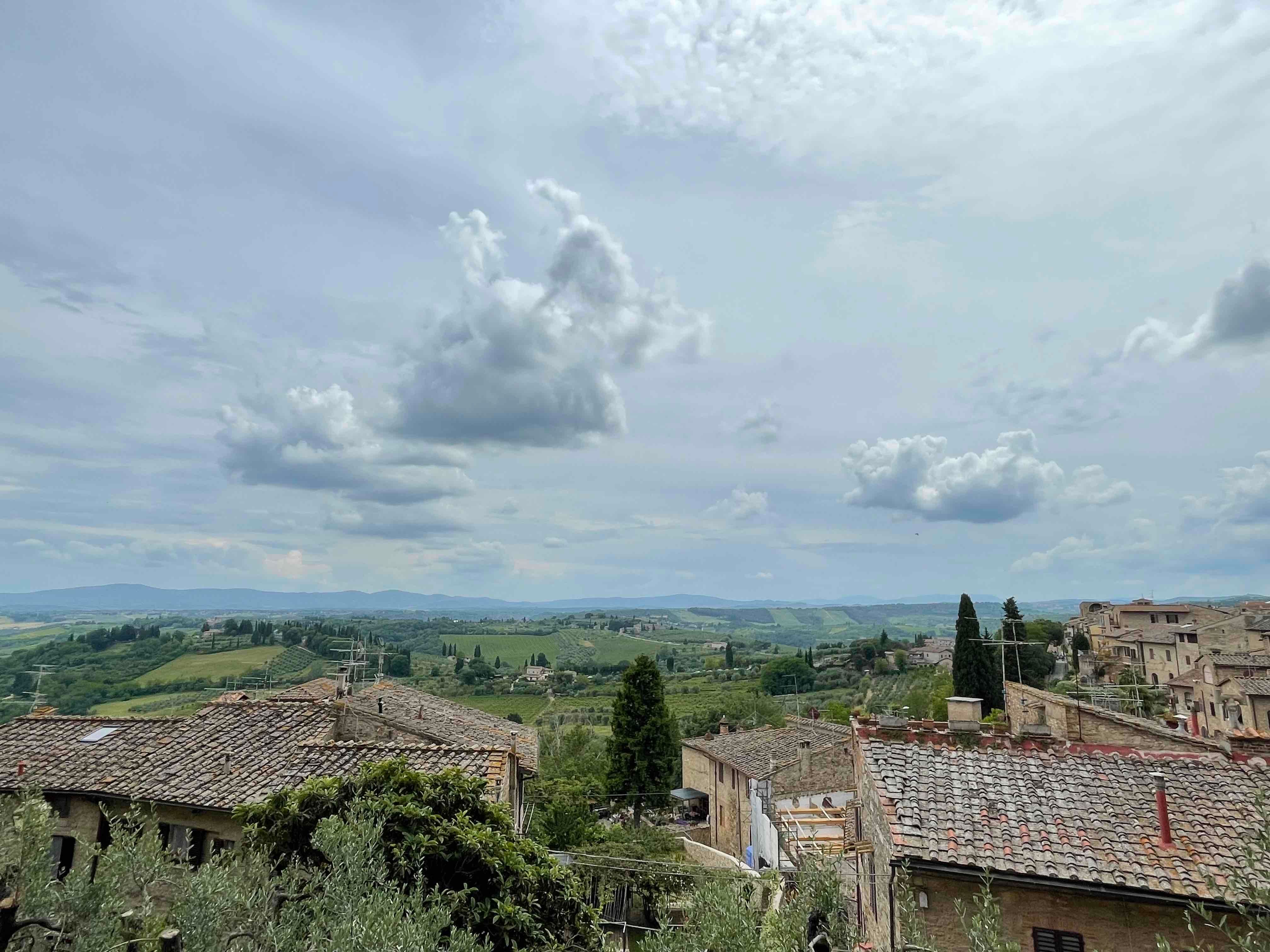 In june of this year, a photo was taken at the Punto Panoramico photo spot in San Gimignano, Siena, …