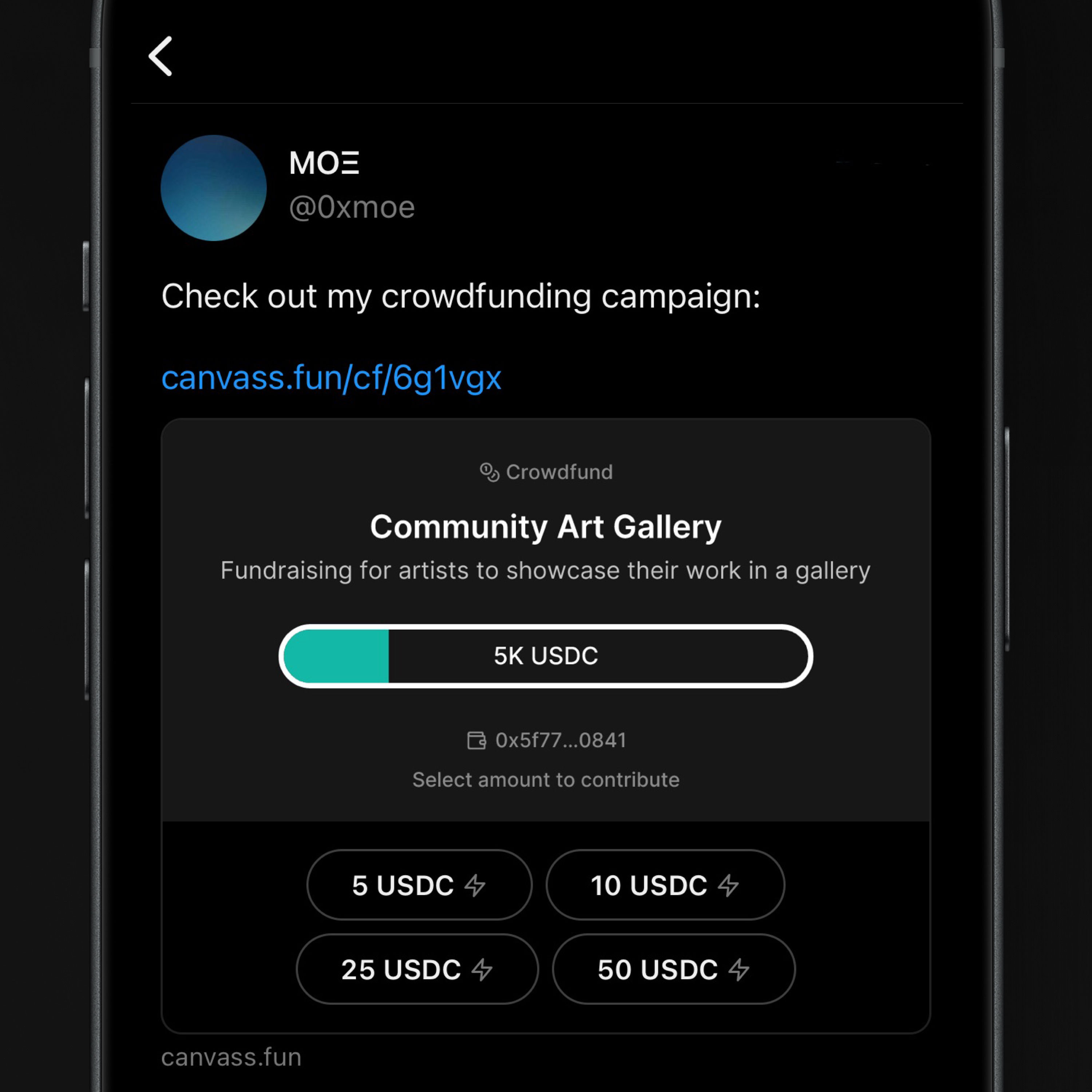 Introducing crowdfunds on @lens/canvass  💸💸💸