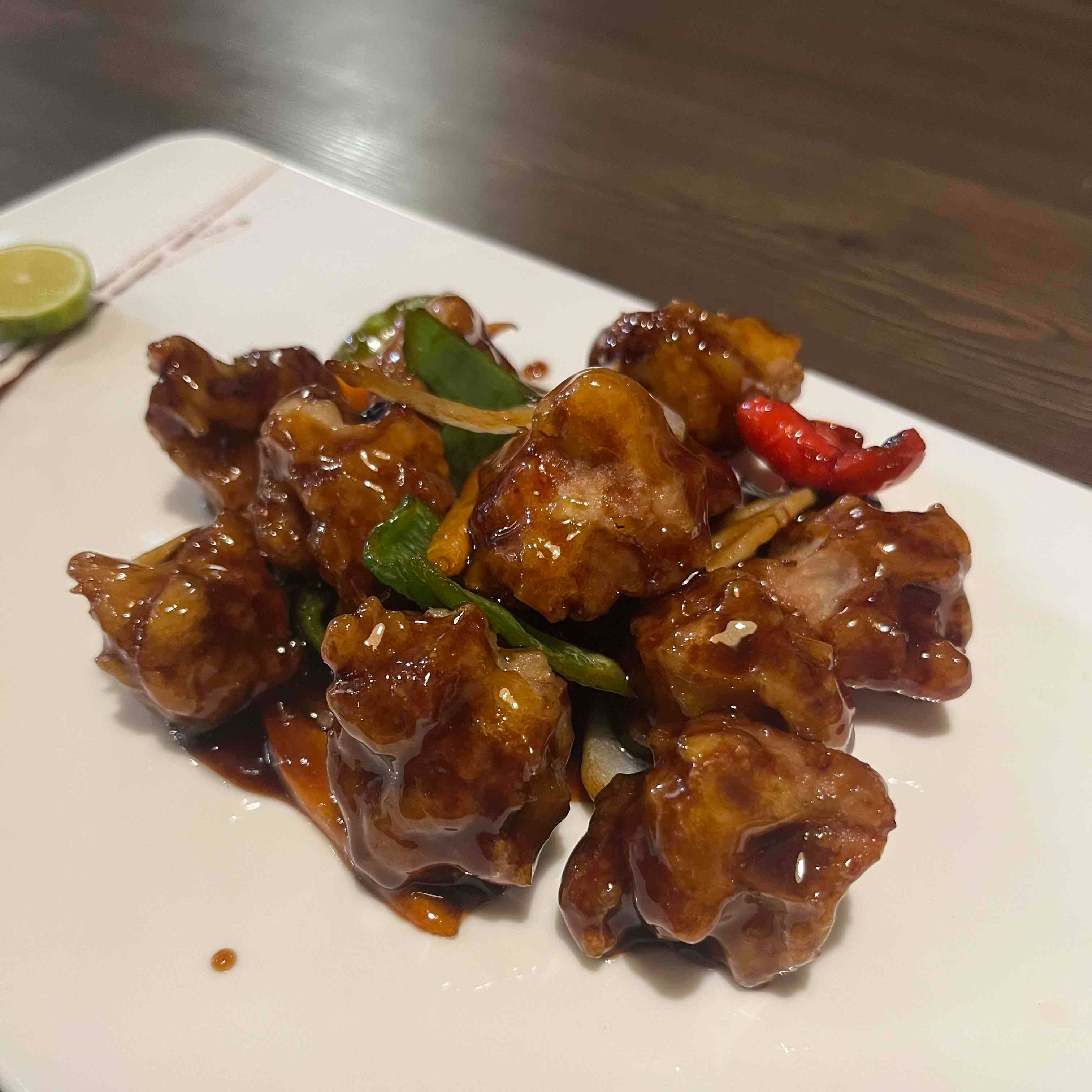 The black-and-sour pork was delicious🤤