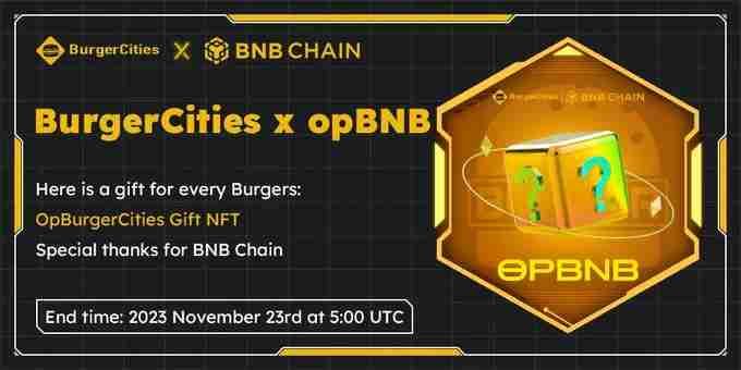 BurgerCities is now connected to the opBNB mainnet! 

Come and mint your op #BurgerCitiesGift NFT. \ud83d…