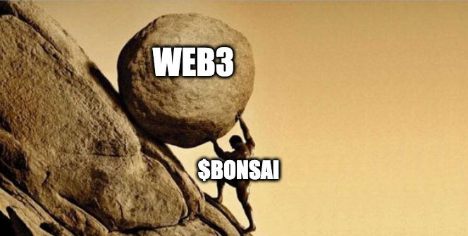 The whole weight of WEB3 is on @lens/bonsai 's shoulders! 🤣