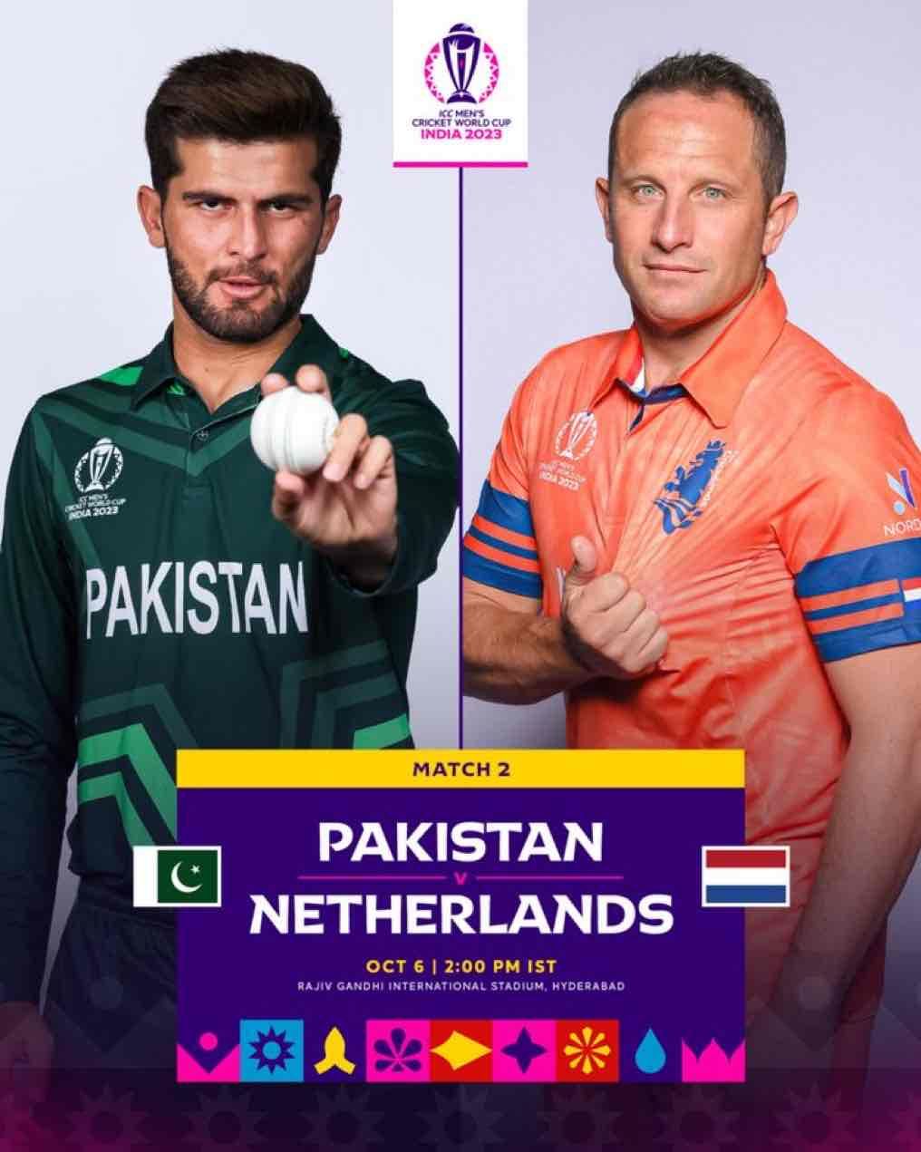 Pakistan and the Netherlands kick off their #CWC23 campaign in Hyderabad 🏏

Who's your pick to win …