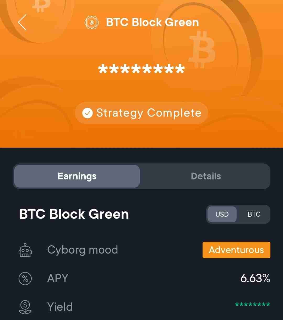 So cool 😎 I just earned 6.63% APY on my #Bitcoin with one of @swissborg.lens Earn Strategies 🧡

Vi…