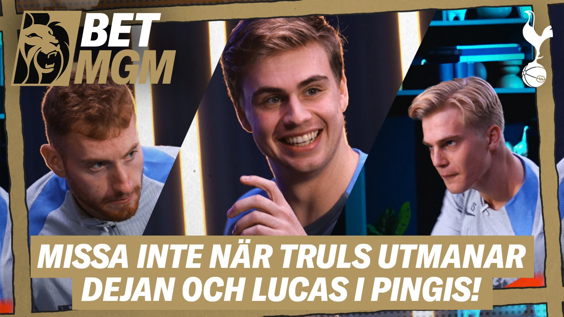 Truls Möregårdh möter Dejan Kulusevski och Lukas Bergvall i pingis