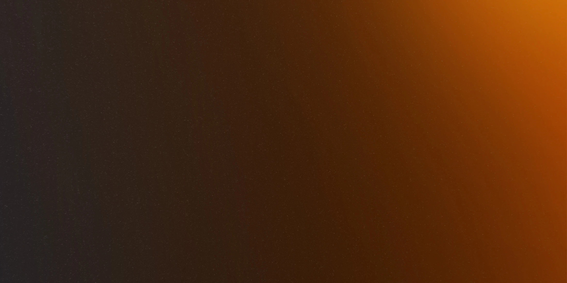 Baggrundsbanner i mørk orange og brun gradient