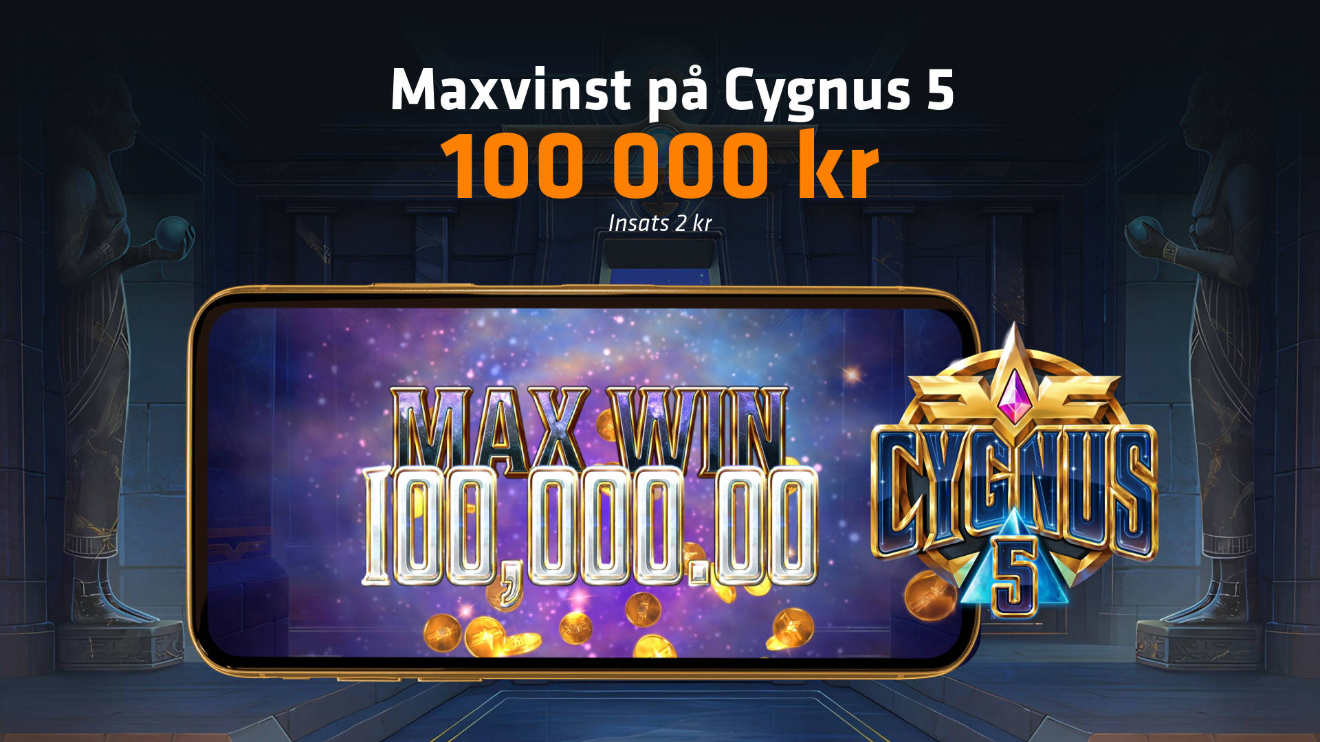 Casino vinnare hos nya expekt vinner 100,000 kr på en insats på 2 kr