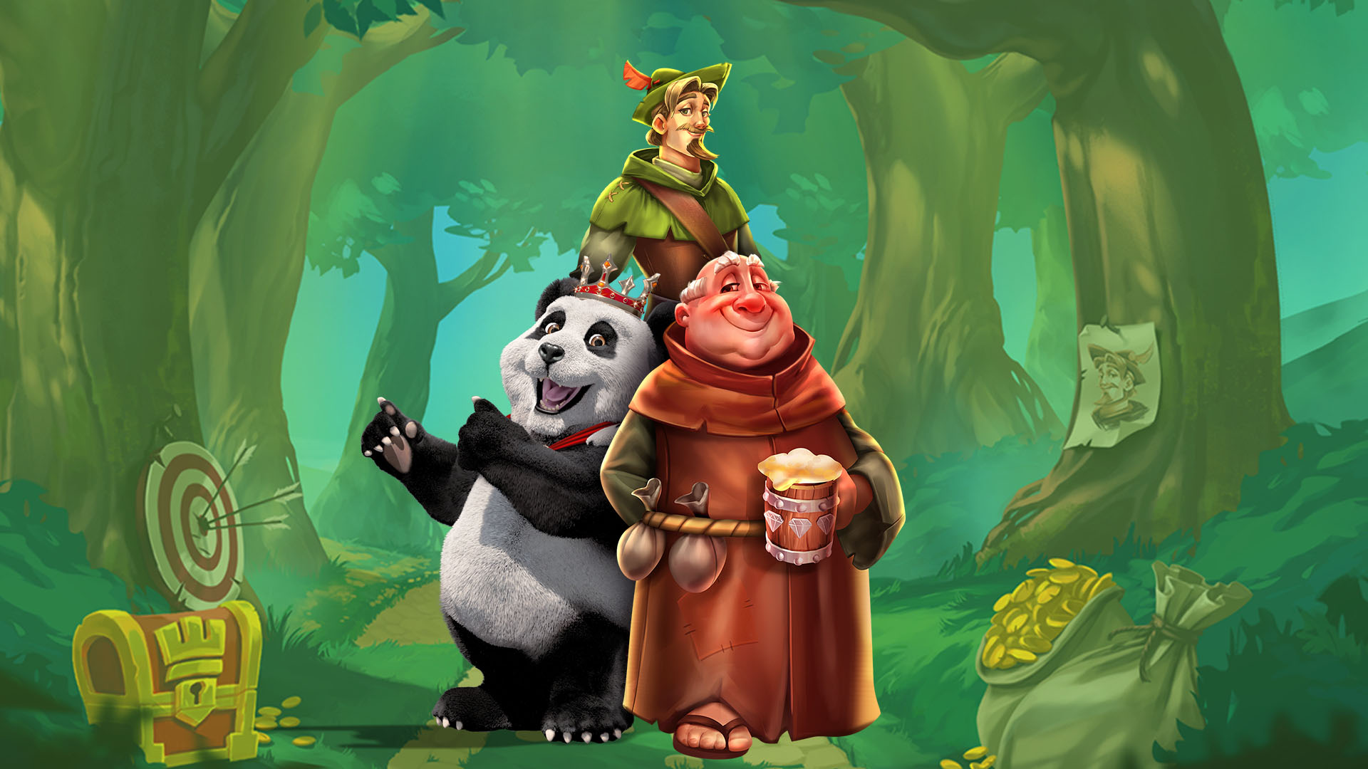 Robin Hood's Heroes slot logo