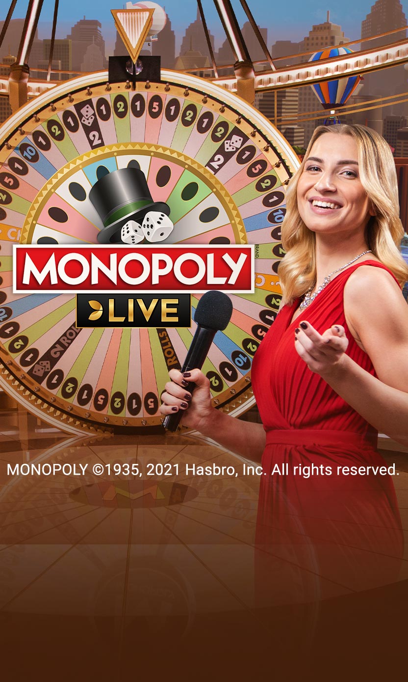 Monopoly Live, um banco imobiliário com uma torre que joga os dados e conta  o dinheiro para você