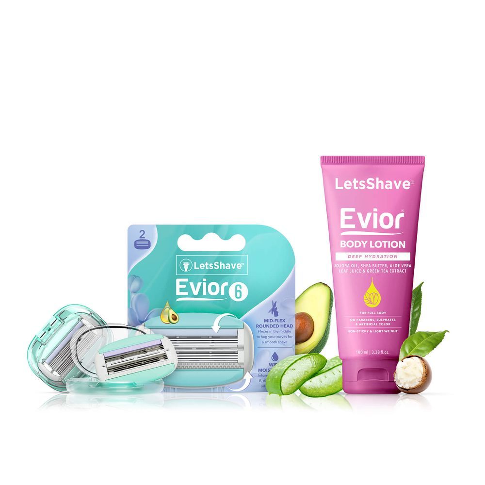 Evior 6 Blades (Pack of 2) : The World’s First 6 Blades Cartridge