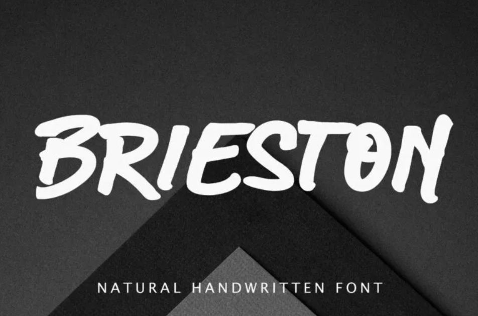 21. Brieston Advertisement Font