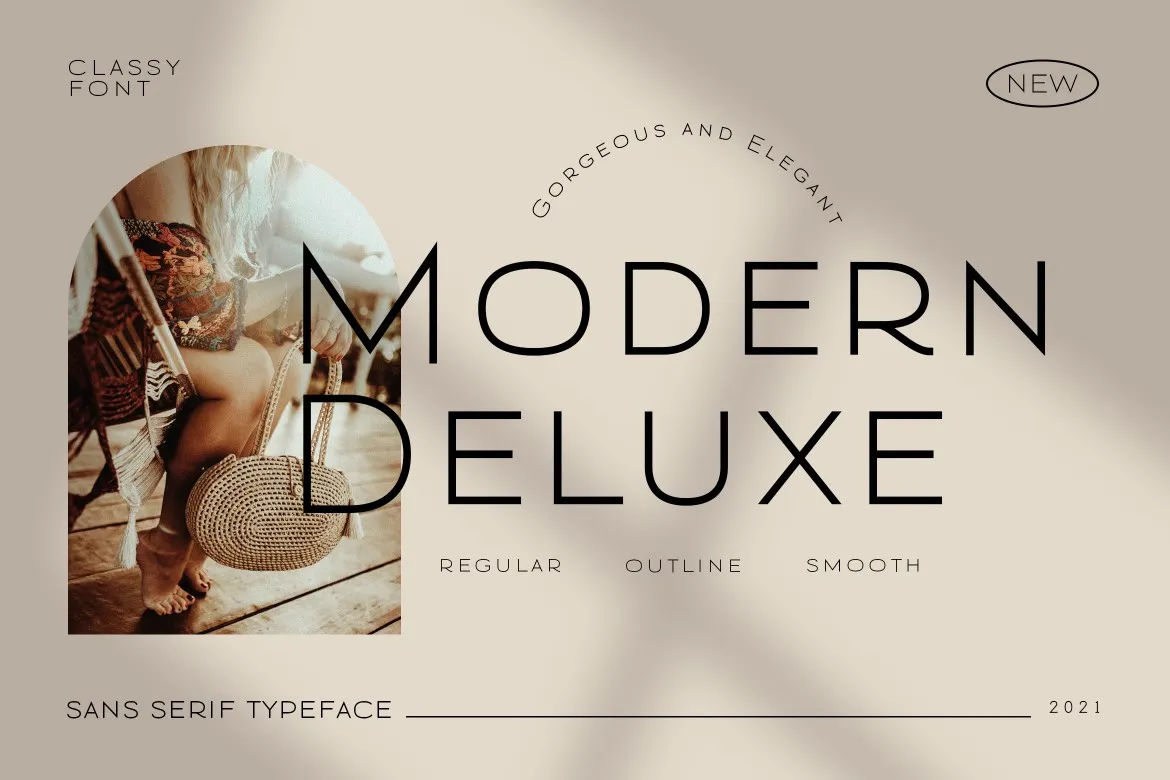 1. Modern Deluxe Font