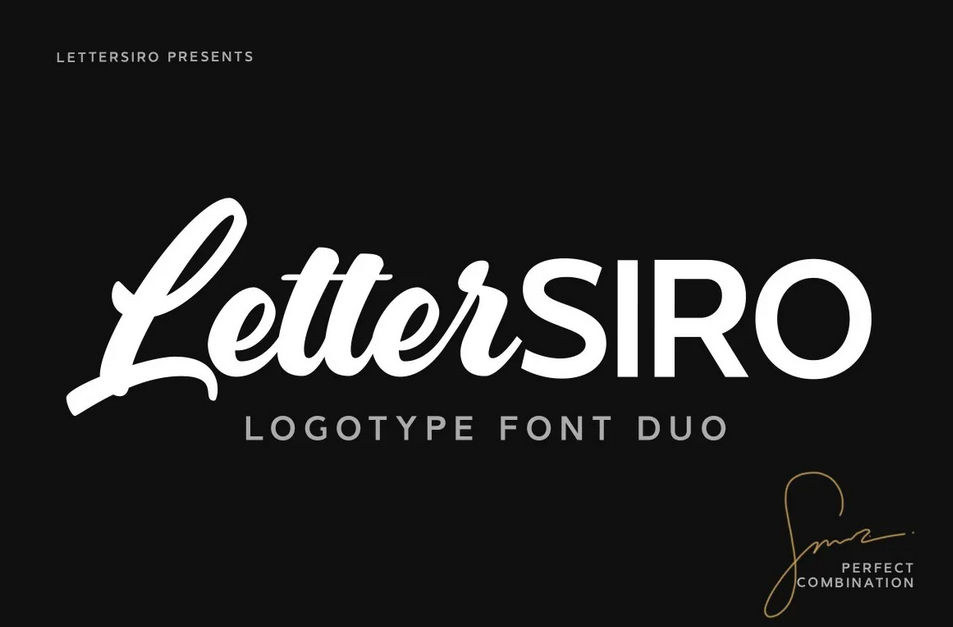 16. Lettersiro Font Duo