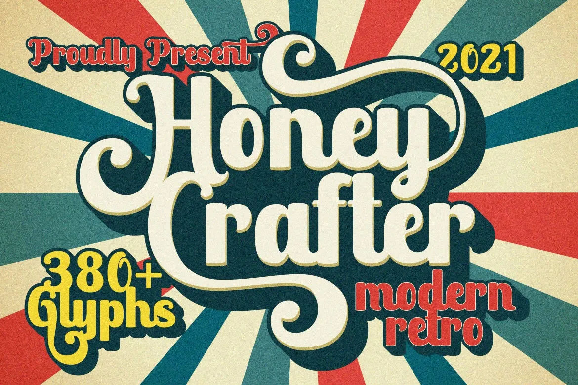 2. Groovy-Retro Typography