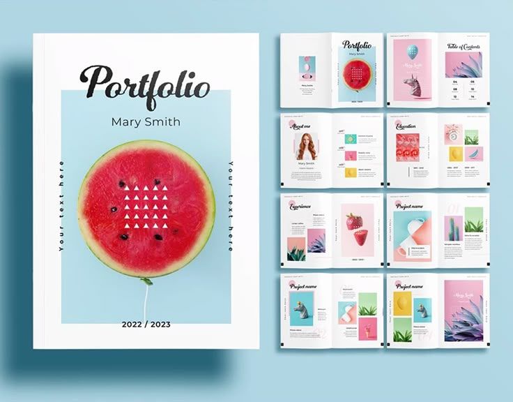 2. Playful Graphic Design Portfolio