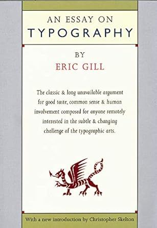 6. An Essay on Typography by Eric Gill